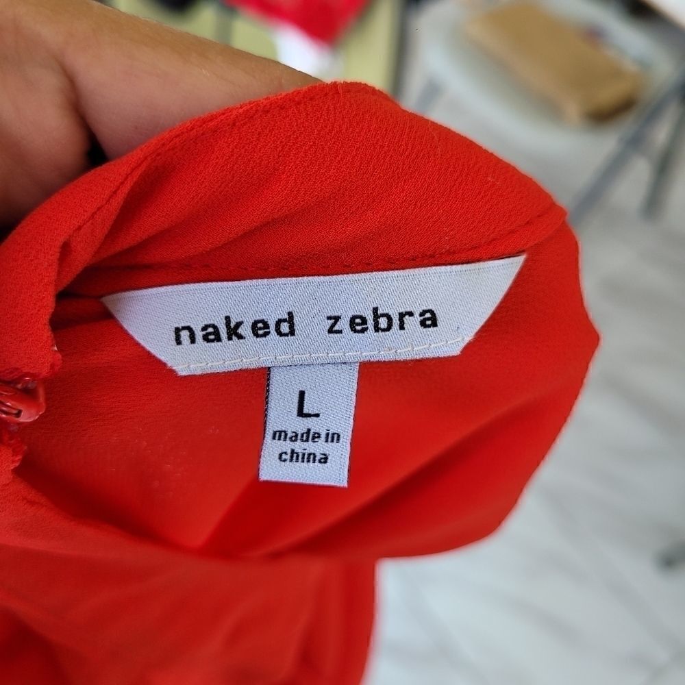 Naked Zebra Red mini Dress - Picture 5 of 8